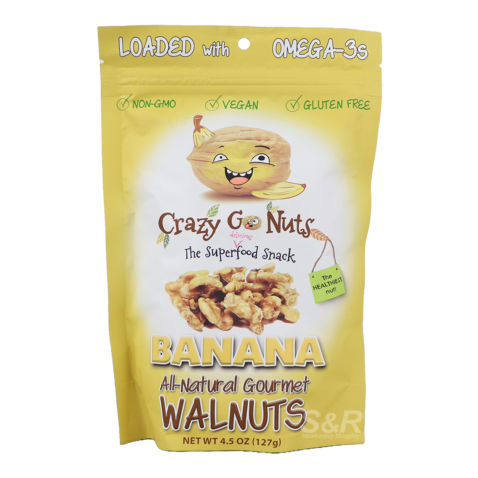 Crazy Go Nuts Banana Walnuts 127g